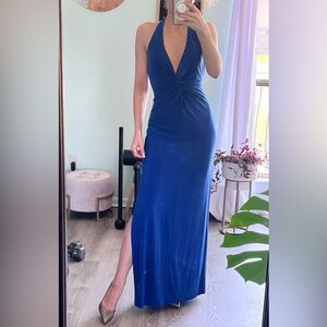 Vintage Caché Blue Evening Gown/Dress